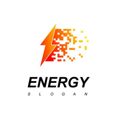 Hızlı Enerji Logosu Tasarımı İlham Verici