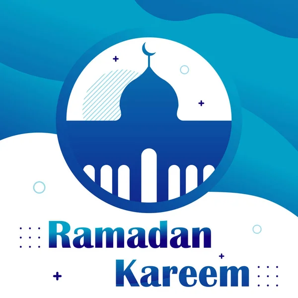 Modern Ramadan Kareem Háttér Tervezés — Stock Vector