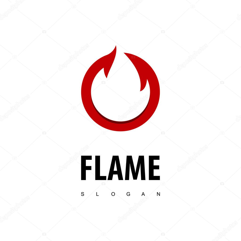 Circle Flame Logo Design Inspiration