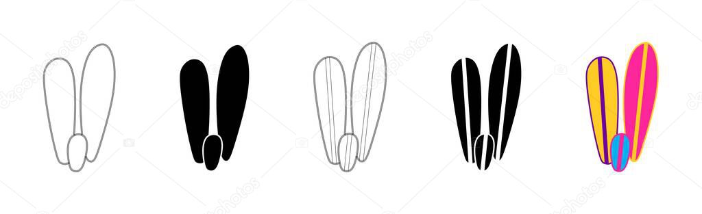 Vector illustration of cacti isolated on a white background. Icons, silhouettes of cacti. Mexican desert cactus, tropical plants, summer garden. Abstract creative decorative cactus, succulent, aloe — Stock Illustration Vector Illustration Cacti Isolated White Background Icons Silhouettes Cacti Mexican Vector Graphics