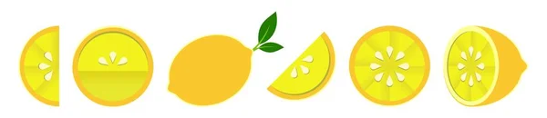 Naranja Mandarina Pomelo Limón Lima Sobre Fondo Verde Ilustración Vectorial — Vector de stock
