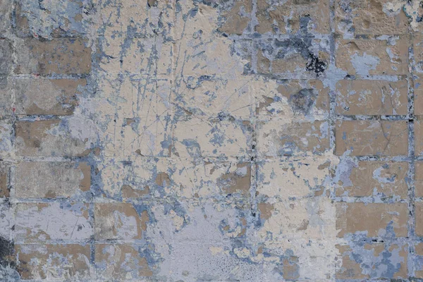 背景の古いプラスター テクスチャを剥離とヴィンテージの壁の色 抽象的なデザイン要素 — ストック写真