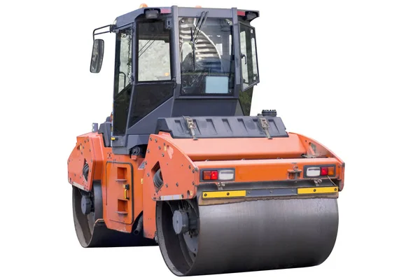 Heavy Vibration Roller Compactor Road Roller Building New Road Compacting — Stock Photo, Image