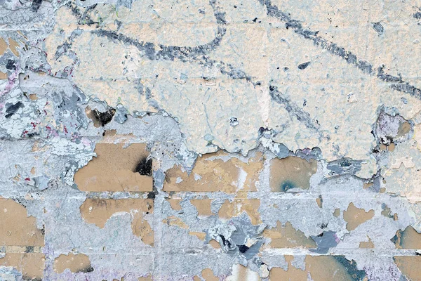 テクスチャ石膏を剥離で塗られたレンガの壁 抽象的な背景 — ストック写真