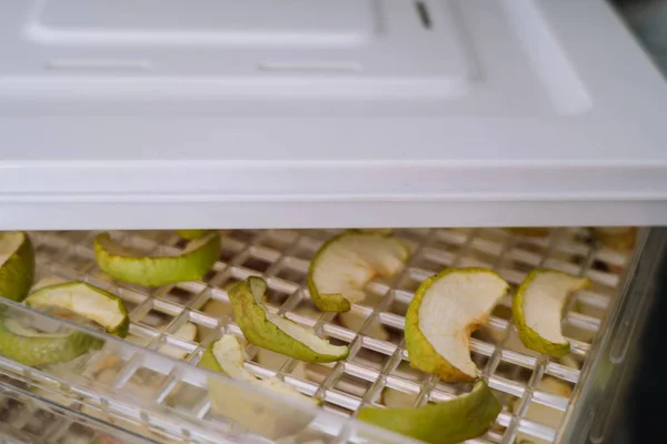 Sábanas deshidratantes con trozos de manzanas —  Fotos de Stock