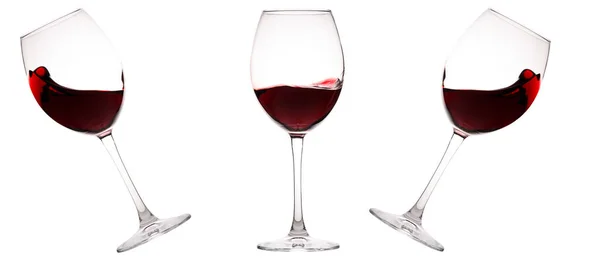 Set Glasses Red Wine Glass Wine Wine Glass Isolated — Stock Photo, Image