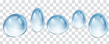 su üzerinde şeffaf arka plan izole küme düşer.