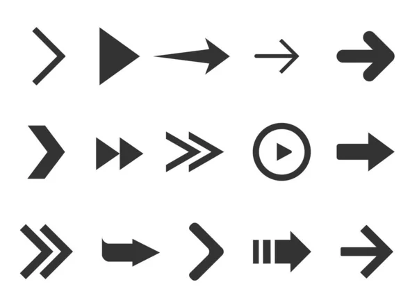 화살표는 배경에 고립되어 있습니다 디자인 인터페이스 집입니다 일러스트 — 스톡 벡터
