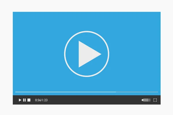 Современный шаблон дизайна видео плеера для мобильных приложений . — стоковый вектор