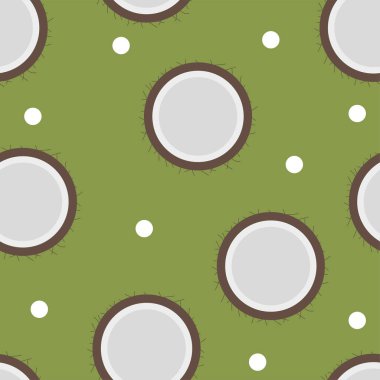 Hindistan cevizi desen Dikişsiz düz stil - tebrik kartı ve mevsimlik yaz tatili daveti için tasarım