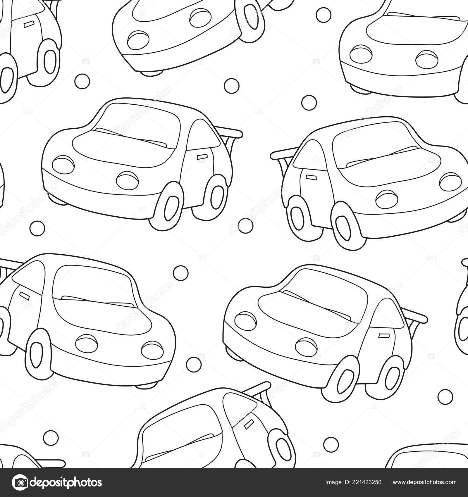 Modele De Coloration Sans Couture Fond Noir Et Blanc Avec Voiture Bebe Drole Image Vectorielle Par Brill C Illustration Modele De Coloration Sans Couture Fond Noir Et Blanc Avec Voiture Bebe Drole Image Vectorielle Par Brill C Illustration