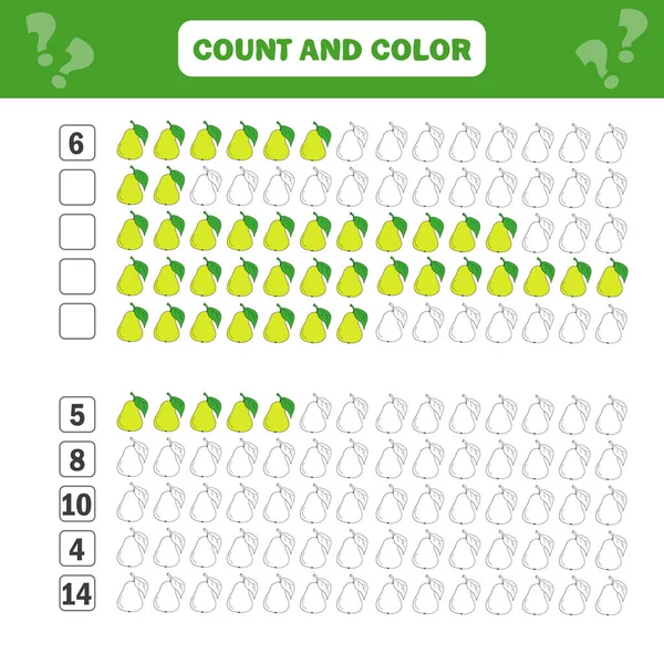 Matemáticas juego educativo para niños. Contando ecuaciones. Hoja de trabajo adicional — Archivo Imágenes Vectoriales