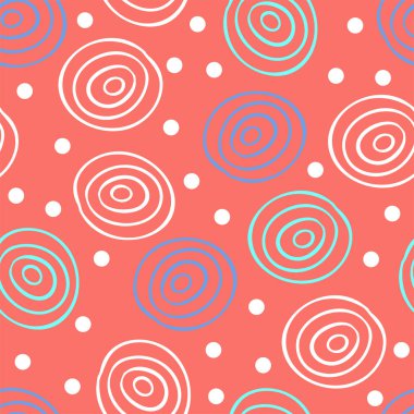 Vektör Dikişsiz desen arka planda modaya uygun mercan yaşayan 2019, rengini