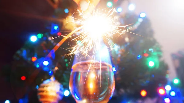Brylant tło rozmazane światła Bożego Narodzenia, nowy rok koncepcja, Świąteczna tapeta — Zdjęcie stockowe