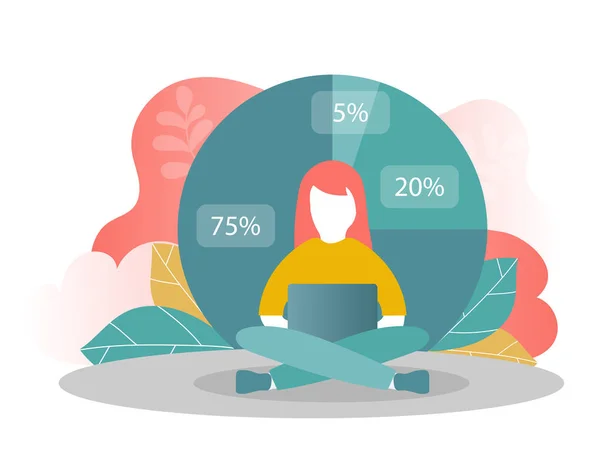 Diagrama Macros Dieta Cetogênica Pode Usar Para Banner Web Infográficos —  Vetores de Stock