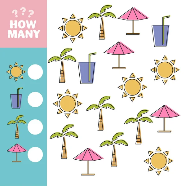 Oyun okul öncesi çocuklar için sayma. Eğitim bir matematiksel oyun.