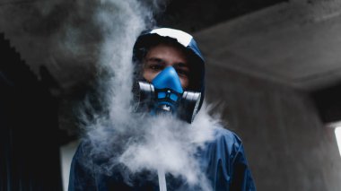 Zehirli gaz için koruma respiratör yarım maske