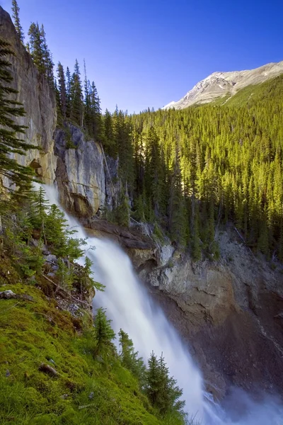 Panther Falls Waterfall Mountains Banff National Park Alberta Canada — Stock Photo, Image