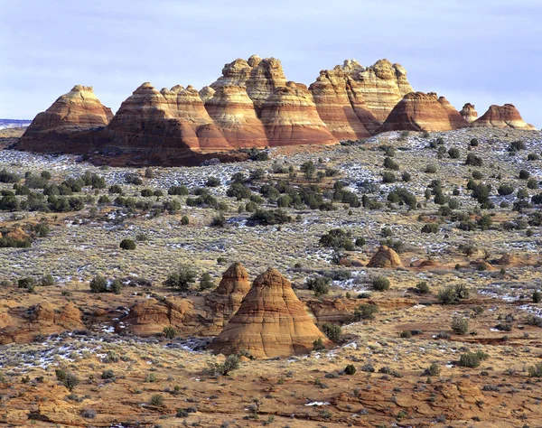 Felspyramiden Der Wüste Der Kojoten Utah — Stockfoto