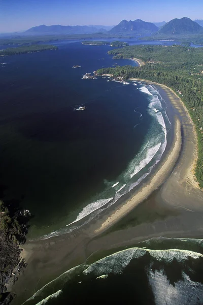加拿大不列颠哥伦比亚省太平洋沿岸国家公园长滩鸟瞰图 — 图库照片