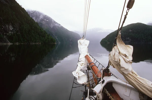 Costa Centrale Kynoch Insenatura Bompresso Duen British Columbia Canada — Foto Stock