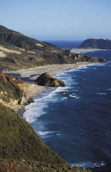Узбережжя Поблизу Big Sur Каліфорнії Сша — стокове фото