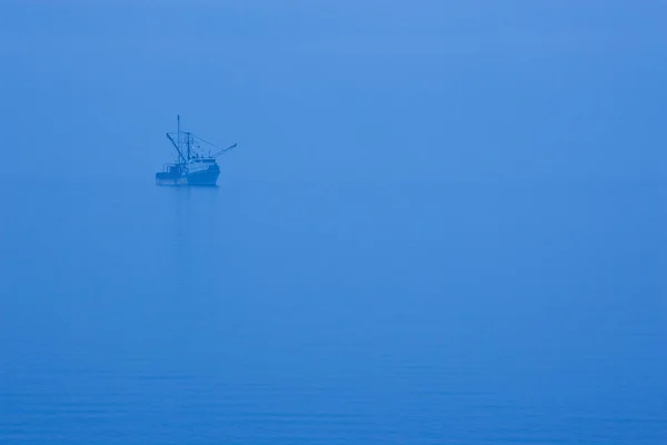 Scallop Dragger Annapolis Basin Mist Digby Nova Scotia Canada — Stock Photo, Image