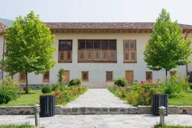 Sheki, Azerbaycan - İpek Yolu üzerindeki Kış Sarayı, Sheki, Azerbaycan.