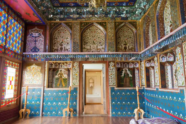 Sheki, Azerbaycan - İpek Yolu üzerindeki Kış Sarayı, Sheki, Azerbaycan.