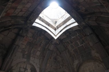 Alaverdi, Ermenistan - Haghpat köyündeki Haghpat Manastırı, Alaetti, Lori, Ermenistan. Haghpat ve Sanahin Manastırı Dünya Mirası Bölgesi 'nin bir parçasıdır..