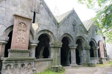 Alaverdi, Ermenistan - Sanahin köyündeki Sanahin Manastırı, Alaetti, Lori, Ermenistan. Haghpat ve Sanahin Manastırı Dünya Mirası Bölgesi 'nin bir parçasıdır..