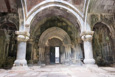 Alaverdi, Ermenistan - Sanahin köyündeki Sanahin Manastırı, Alaetti, Lori, Ermenistan. Haghpat ve Sanahin Manastırı Dünya Mirası Bölgesi 'nin bir parçasıdır..