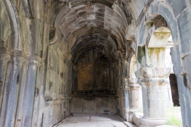 Alaverdi, Ermenistan - Sanahin köyündeki Sanahin Manastırı, Alaetti, Lori, Ermenistan. Haghpat ve Sanahin Manastırı Dünya Mirası Bölgesi 'nin bir parçasıdır..