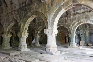 Alaverdi, Ermenistan - Sanahin köyündeki Sanahin Manastırı, Alaetti, Lori, Ermenistan. Haghpat ve Sanahin Manastırı Dünya Mirası Bölgesi 'nin bir parçasıdır..