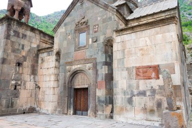 Goght, Ermenistan - Goght, Kotayk, Ermenistan 'daki Geghard Manastırı. Dünya Mirası Bölgesi - Geghard Manastırı ve Yukarı Azat Vadisi.