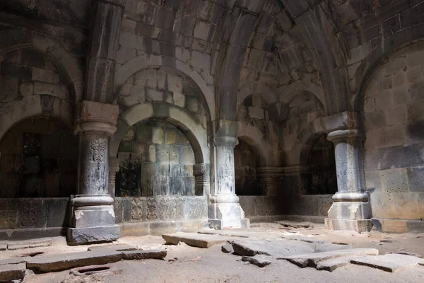 Alaverdi, Ermenistan - Haghpat köyündeki Haghpat Manastırı, Alaetti, Lori, Ermenistan. Haghpat ve Sanahin Manastırı Dünya Mirası Bölgesi 'nin bir parçasıdır..