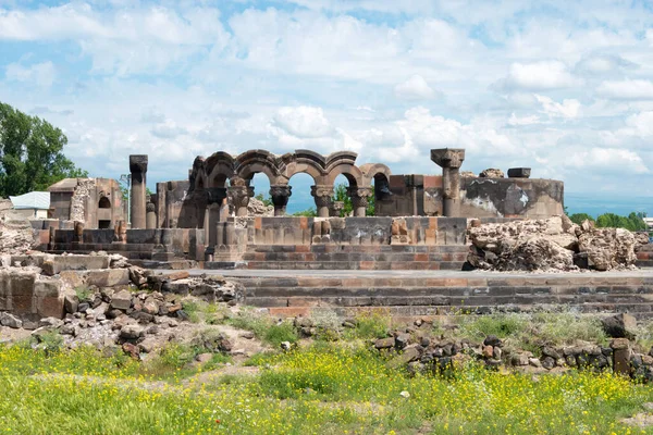 Echmiatsin Arménie Cathédrale Zvartnots Echmiatsin Arménie Fait Partie Site Patrimoine — Photo
