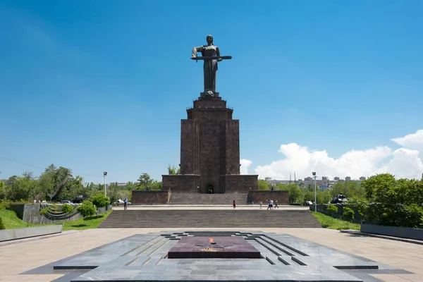 Ереван Армения Памятник Матери Армении Парке Победы Известное Туристическое Место — стоковое фото