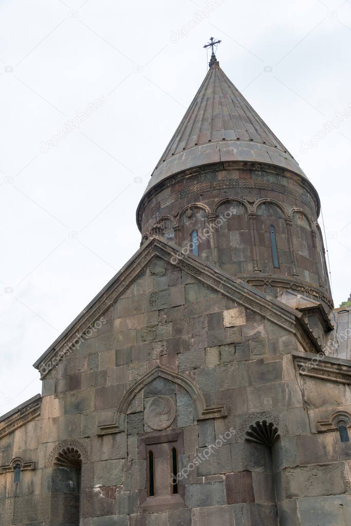Goght, Armenia - Geghard Monastery in Goght, Kotayk, Armenia. It is part of the World Heritage Site - Monastery of Geghard and the Upper Azat Valley.