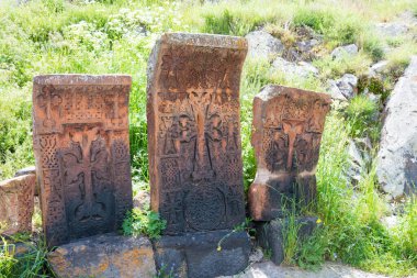 Sevan, Ermenistan - Sevanavank Manastırı. Sevan, Gegharkunik, Ermenistan 'da ünlü bir tarihi mekan..