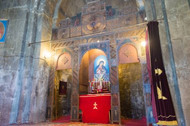 Sevan, Ermenistan - Sevanavank Manastırı. Sevan, Gegharkunik, Ermenistan 'da ünlü bir tarihi mekan..