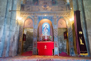 Sevan, Ermenistan - Sevanavank Manastırı. Sevan, Gegharkunik, Ermenistan 'da ünlü bir tarihi mekan..