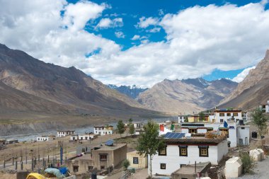 Himachal Pradesh, Hindistan - Spiti 'deki anahtar köy, Himachal Pradesh, Hindistan.