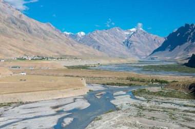 Himachal Pradesh, Hindistan - Spiti 'deki Spiti Vadisi, Himachal Pradesh, Hindistan.