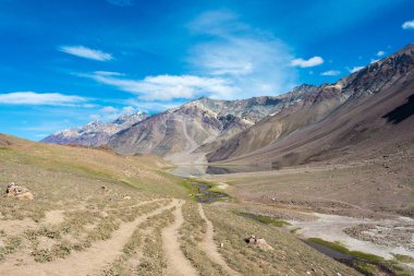 Himachal Pradesh, Hindistan - Chandra Taal (Ay Gölü) Lahaul ve Spiti, Himachal Pradesh, Hindistan.