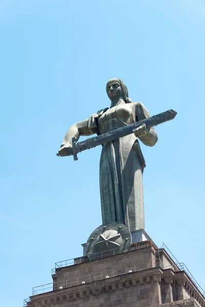 Yerevan Armênia Estátua Mãe Armênia Victory Park Famoso Ponto Turístico — Fotografia de Stock