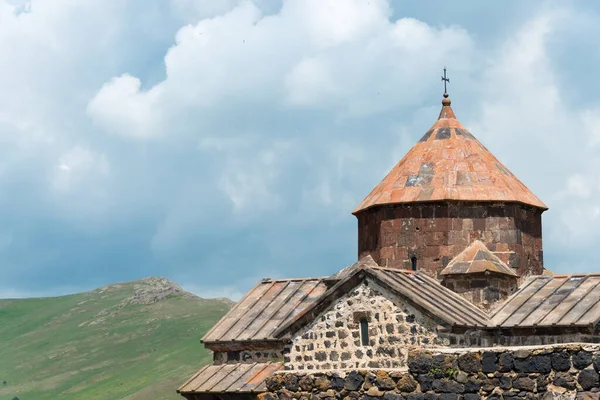 Σεβάν Αρμενία Μονή Σεβανάβανκ Ένα Διάσημο Ιστορικό Site Sevan Gegharkunik — Φωτογραφία Αρχείου