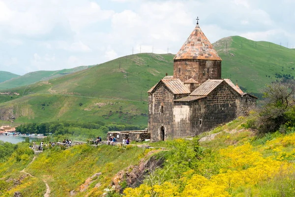 Севан Армения Севанаванкский Монастырь Известное Историческое Место Севане Гегаркуник Армения — стоковое фото