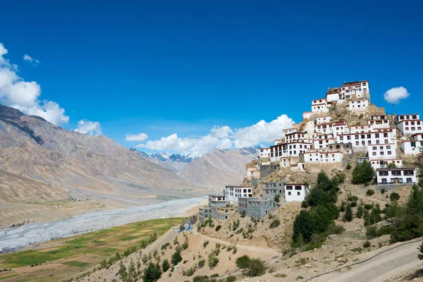 Himachal Pradesh, Hindistan - Spiti 'deki Anahtar Manastır, Himachal Pradesh, Hindistan.
