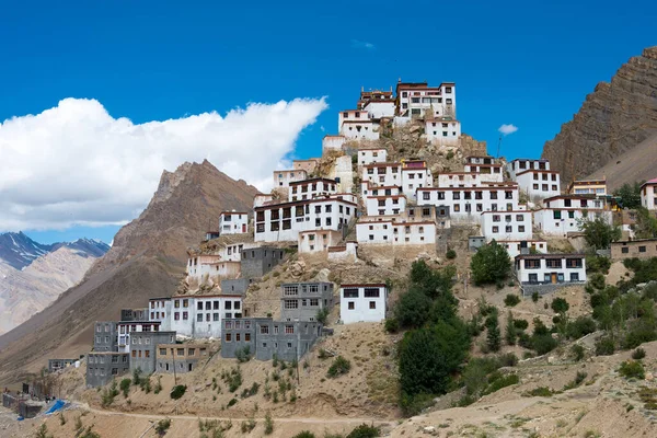 Himachal Pradesh, Hindistan - Spiti 'deki Anahtar Manastır, Himachal Pradesh, Hindistan.